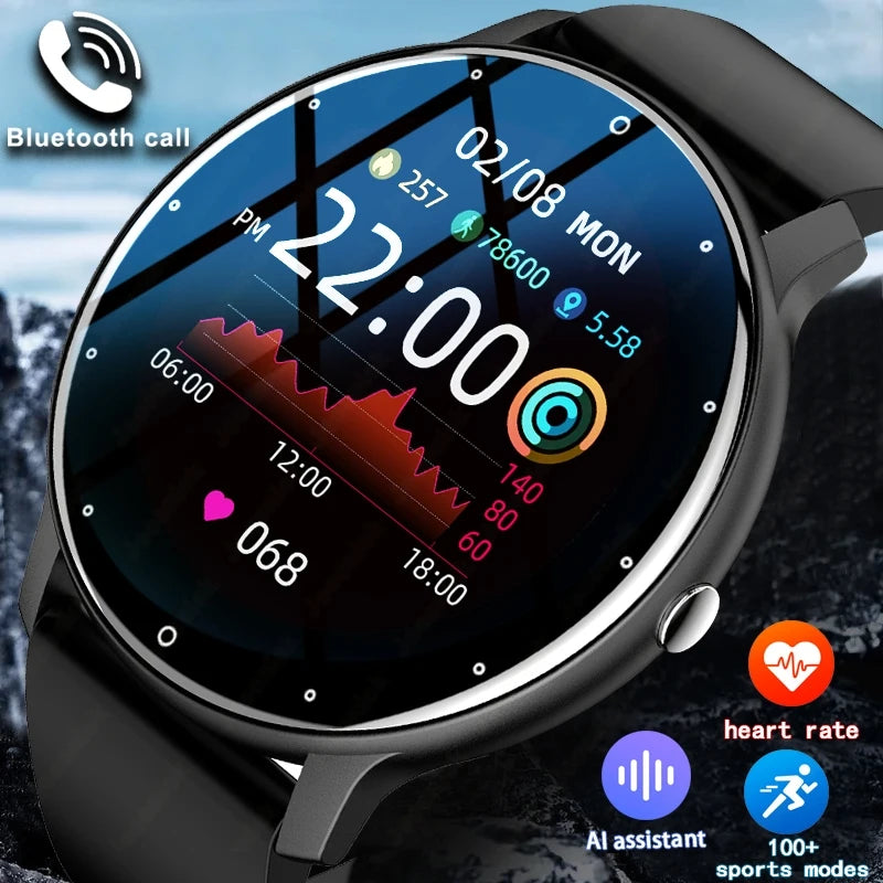 New Smart Watch Men Sports Fitness Watch Heart Rate Full Touch Screen