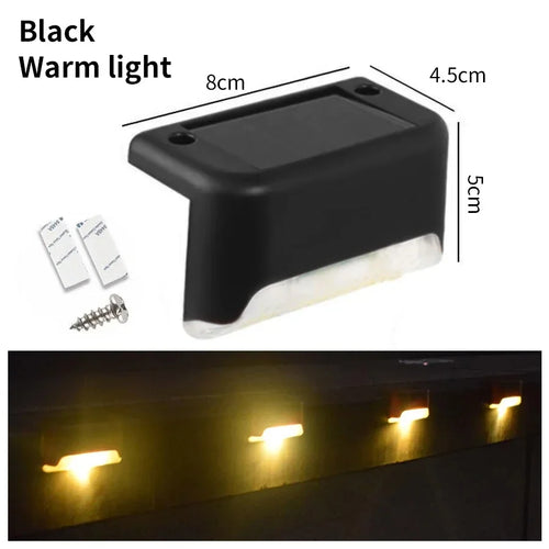 1pcs 4pcs Solar Deck Lights Outdoor Solar Lights Waterproof Garden