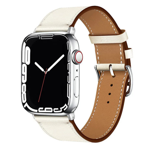 Bracelets de montre en cuir pour Apple Watch 46 mm, 44 mm, 49 mm, 45 mm et 42 mm