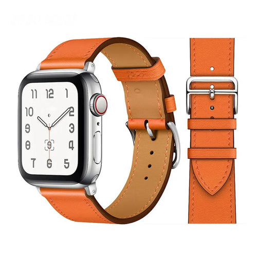 Bracelets de montre en cuir pour Apple Watch 46 mm, 44 mm, 49 mm, 45 mm et 42 mm