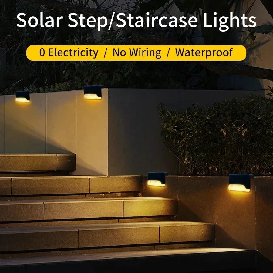 1pcs 4pcs Solar Deck Lights Outdoor Solar Lights Waterproof Garden