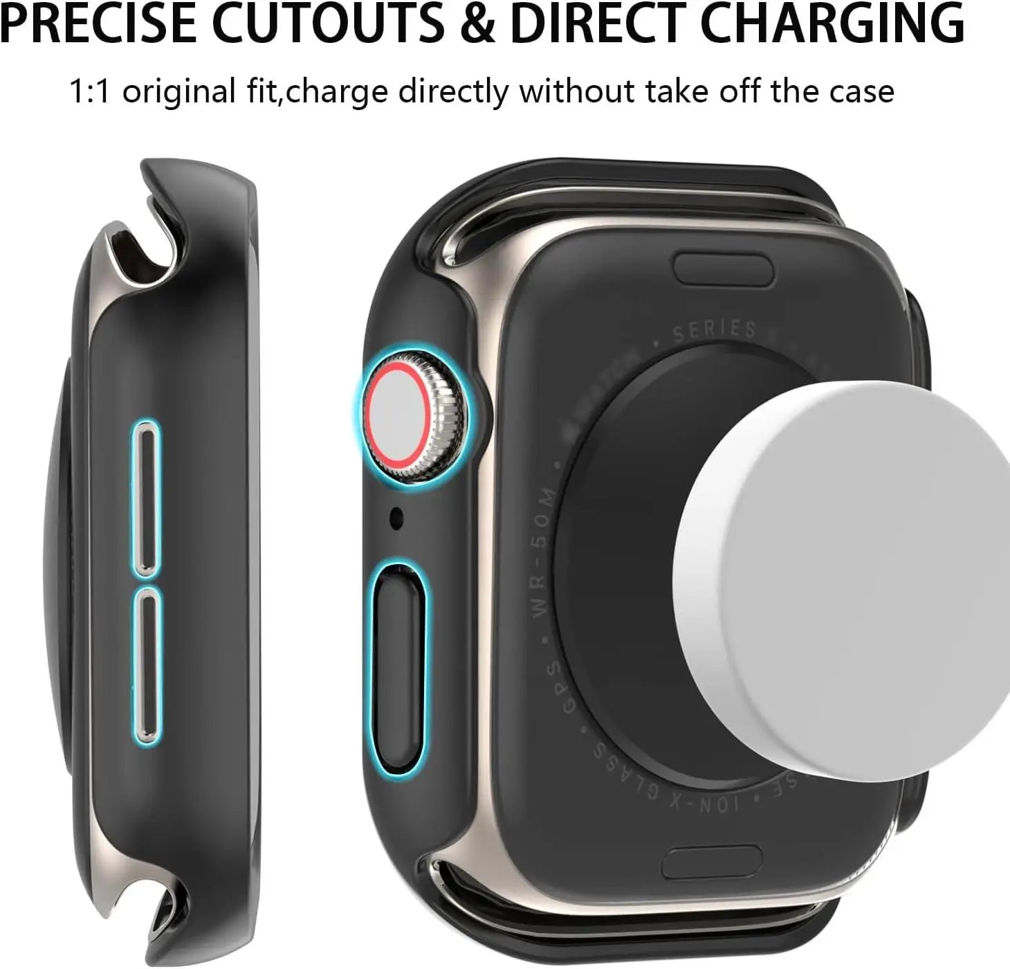 Accessoires pour boîtier Apple Watch 10, 11 et 46 mm, 44 mm, 40 mm, 42 mm et 38 mm