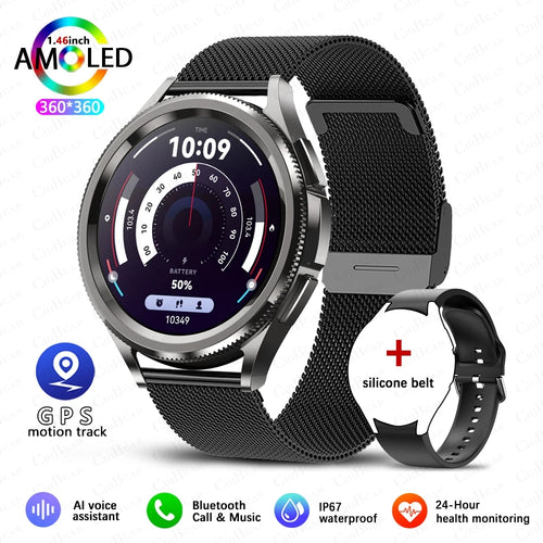 Montre connectée Watch 6 Classic Bluetooth pour homme, GPS et sports outdoor