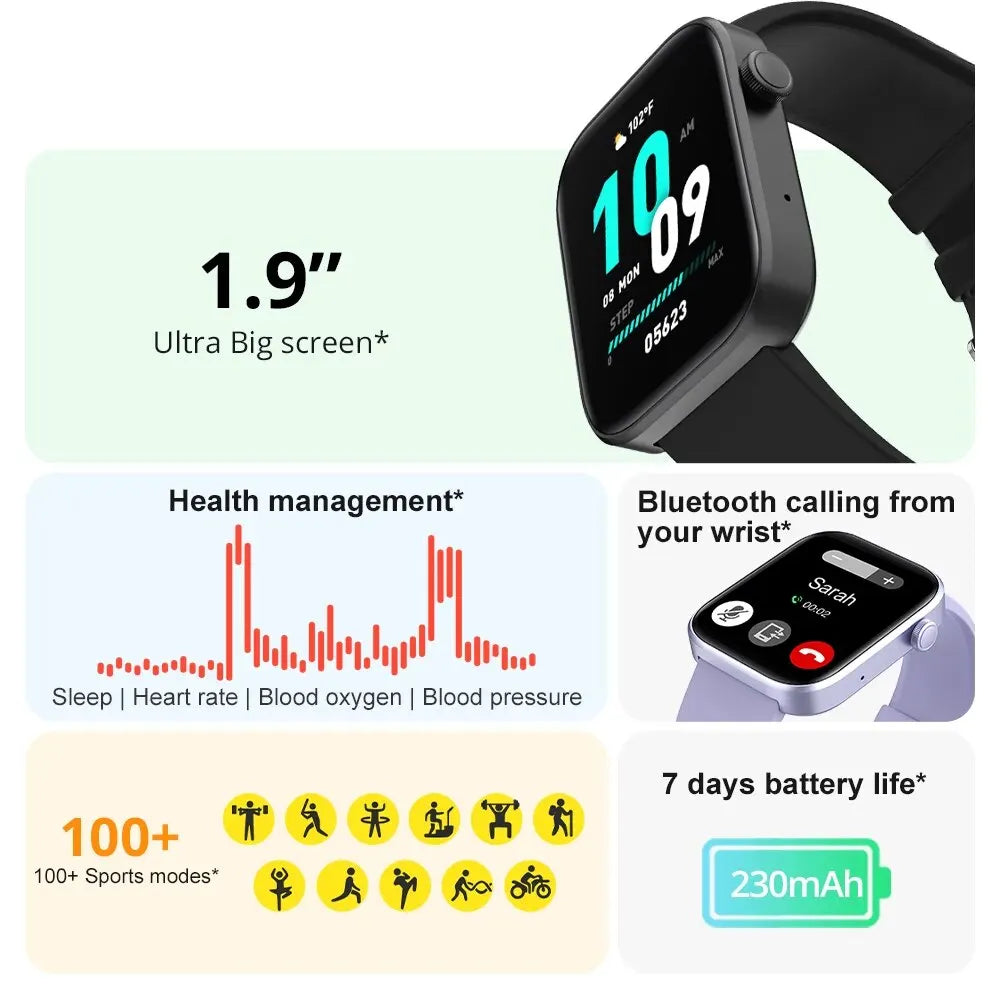 COLMI P71 Voice Calling Smartwatch Men Health Monitoring IP68
