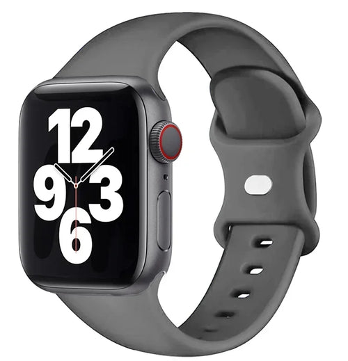 Bracelet en silicone pour Apple Watch 44 mm, 40 mm, 45 mm, 41 mm et 42-38 mm (sport)