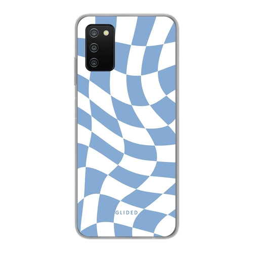 Échecs bleus - Samsung Galaxy A03s Handyhülle