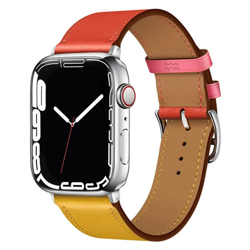 Bracelets de montre en cuir pour Apple Watch 46 mm, 44 mm, 49 mm, 45 mm et 42 mm