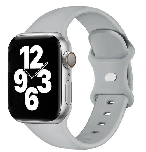 Bracelet en silicone pour Apple Watch 40 mm, 44 mm, 46 mm, 45 mm, 41 mm, 49 mm et 38 mm