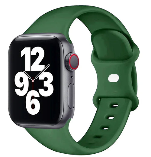 Bracelet en silicone pour Apple Watch 44 mm, 40 mm, 45 mm, 41 mm et 42-38 mm (sport)