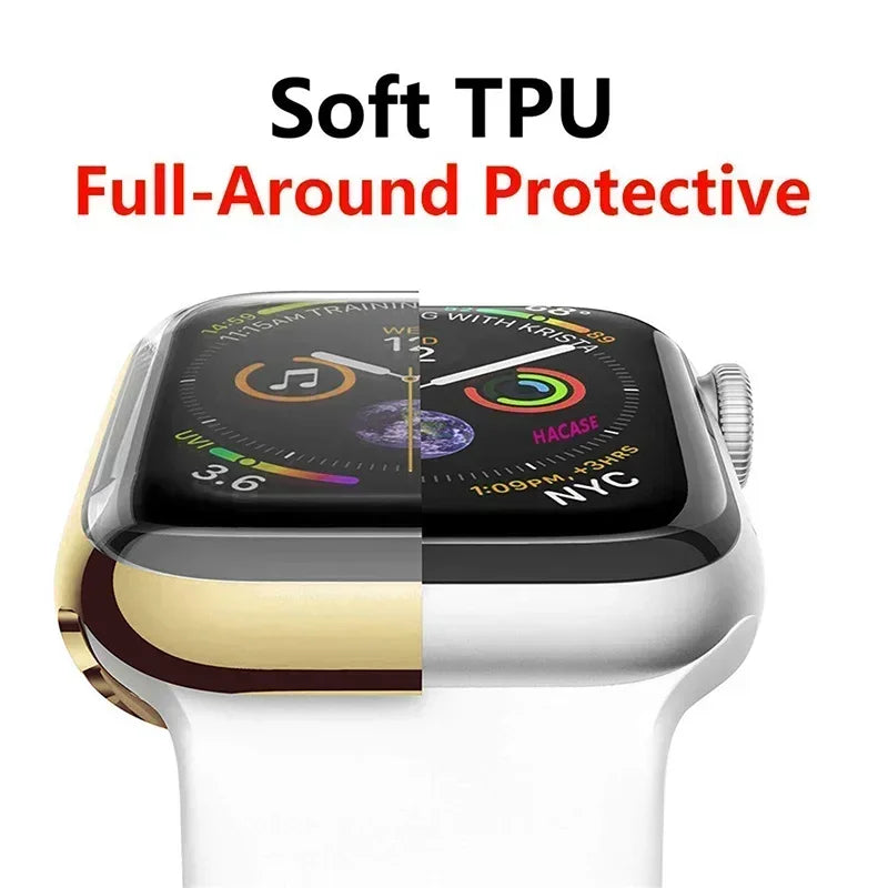 Protection d'écran pour Apple Watch 44 mm, 40 mm, 45 mm, 41 mm, 42 mm, 46 mm et 38 mm