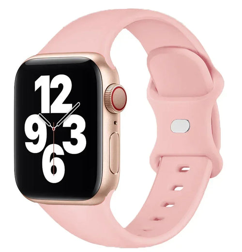 Bracelet en silicone pour Apple Watch 44 mm, 40 mm, 45 mm, 41 mm et 42-38 mm (sport)