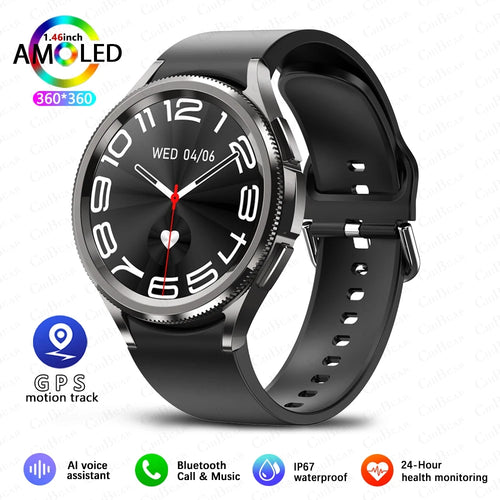 Montre connectée Watch 6 Classic Bluetooth pour homme, GPS et sports outdoor