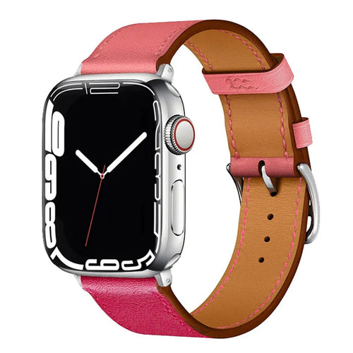 Bracelets de montre en cuir pour Apple Watch 46 mm, 44 mm, 49 mm, 45 mm et 42 mm