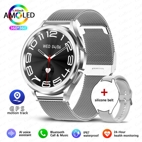 Montre connectée Watch 6 Classic Bluetooth pour homme, GPS et sports outdoor