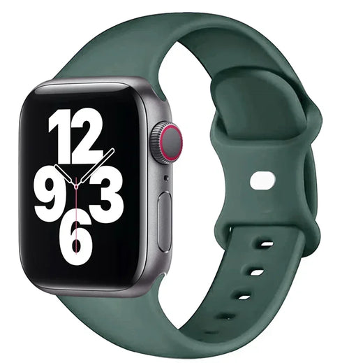 Bracelet en silicone pour Apple Watch 44 mm, 40 mm, 45 mm, 41 mm et 42-38 mm (sport)