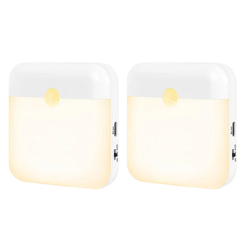 Motion Sensor Night Lights, TYPE-C Rechargeable Cabinet light,
