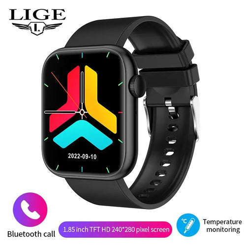 Montre connectée LIGE pour femme, écran tactile, appels Bluetooth, étanche