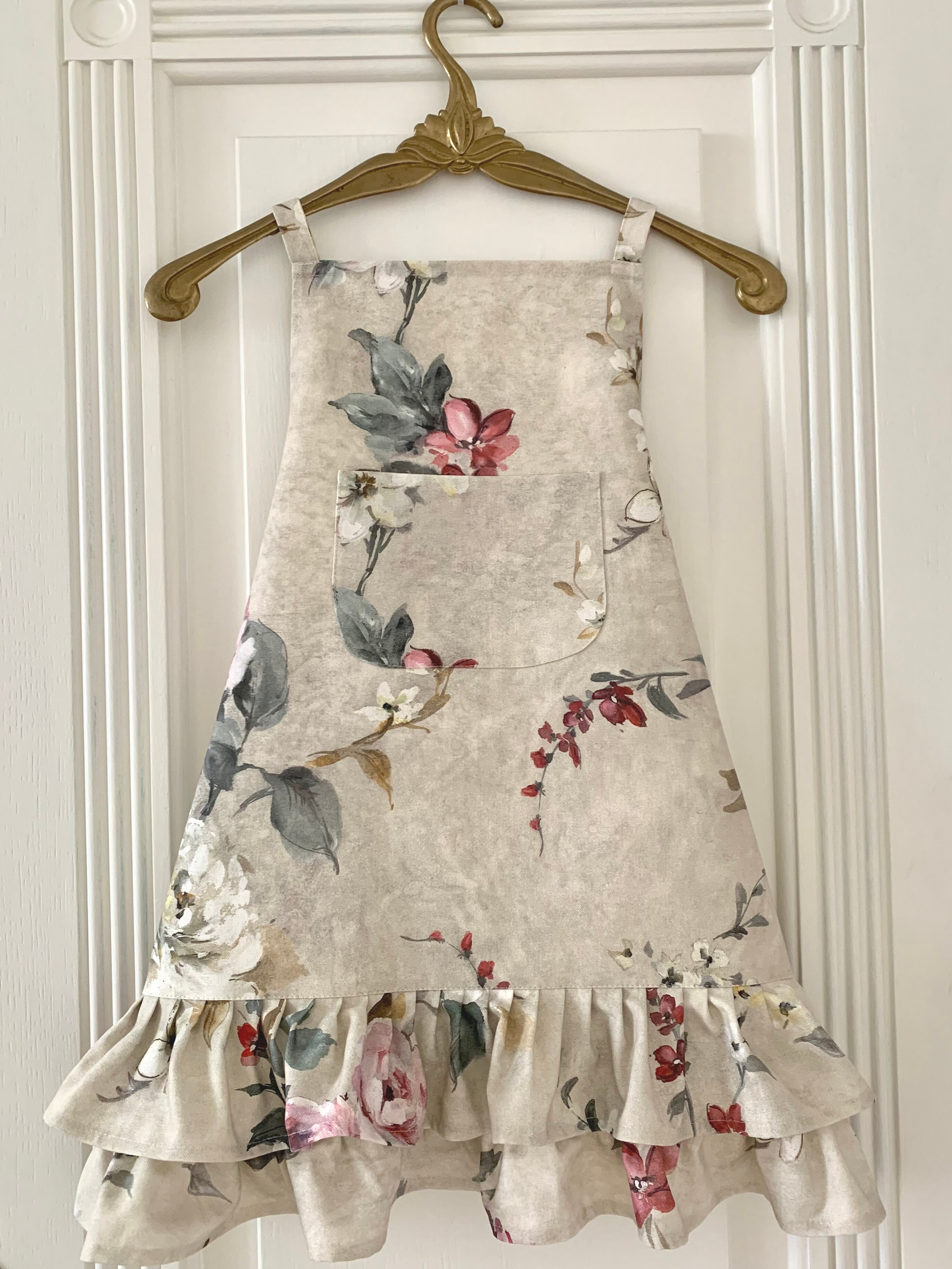 Tablier pour adolescentes, 100 % coton biologique, imprimé | Lexington