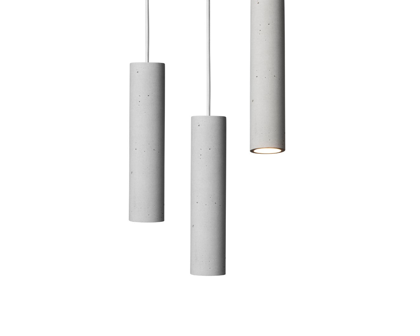 WHITE Concrete Pendant Light W+W