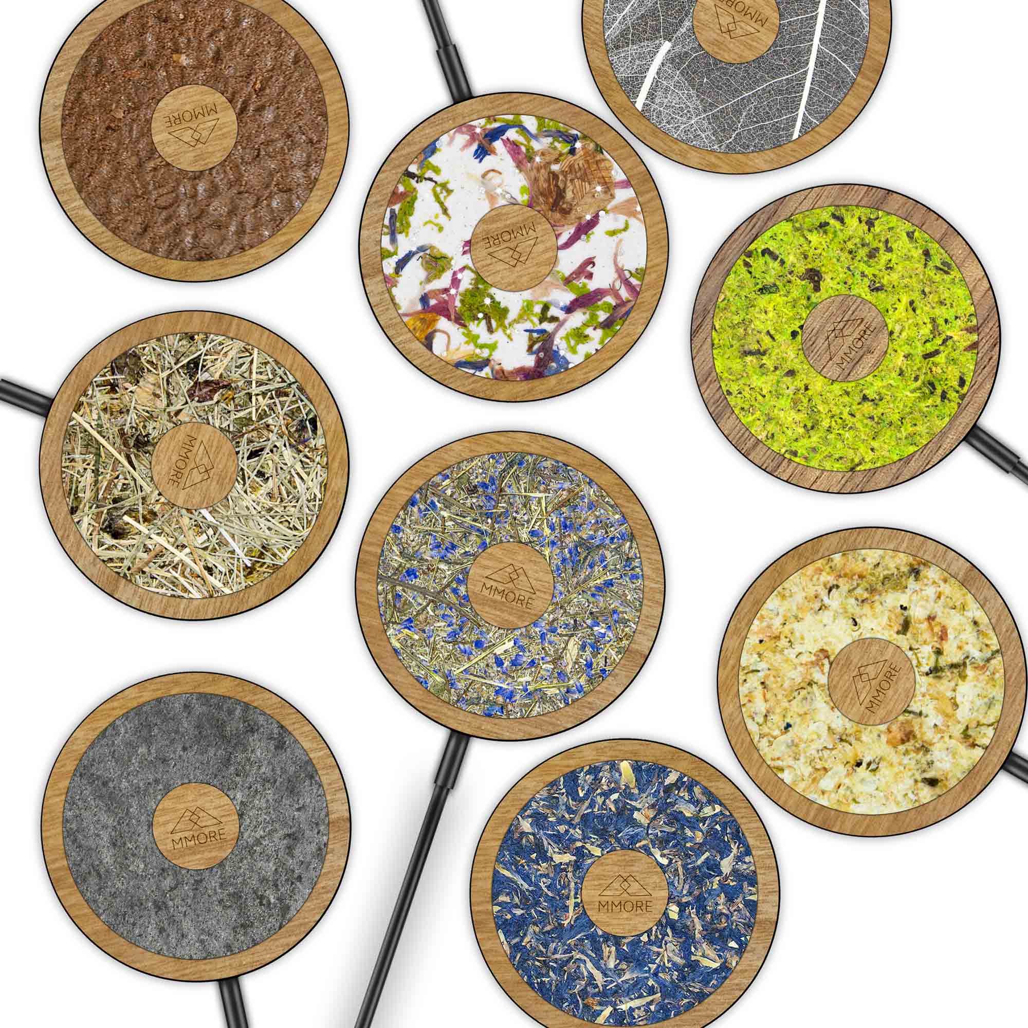 Wireless Charger with Organic and Wood Material