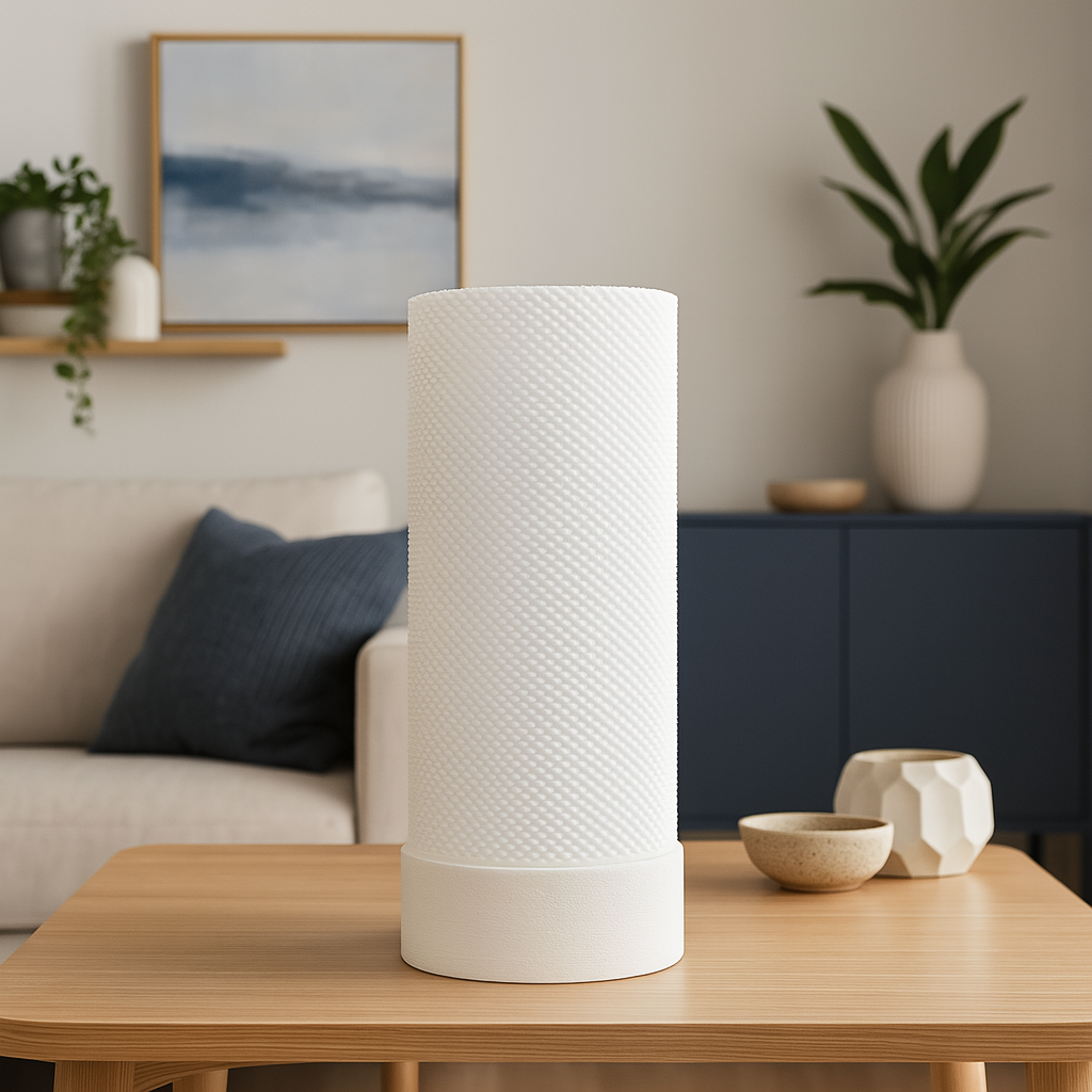 Tragbare Tischlampe mit gewebtem Leuchten