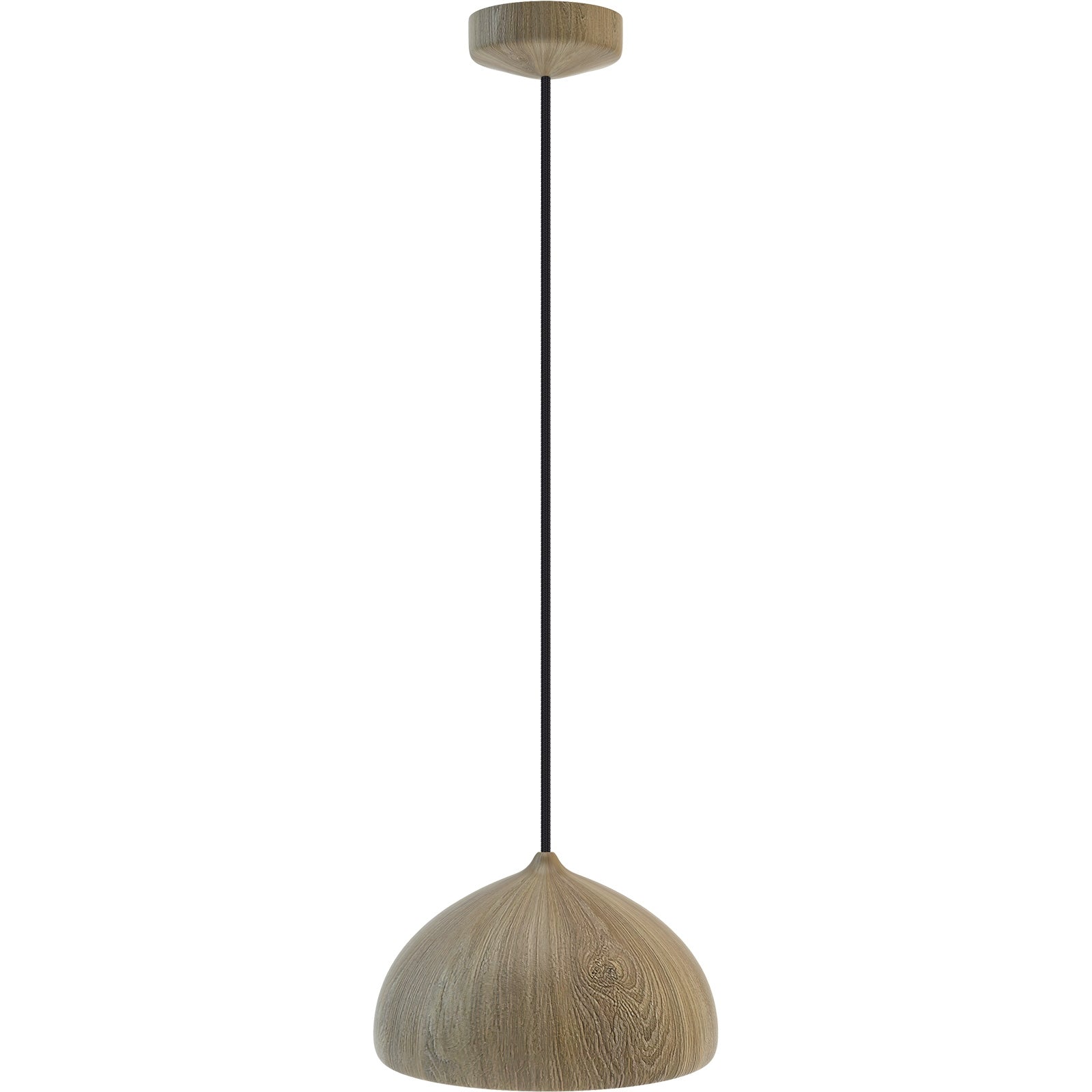 Hanging lamp ACORN and oak black wire