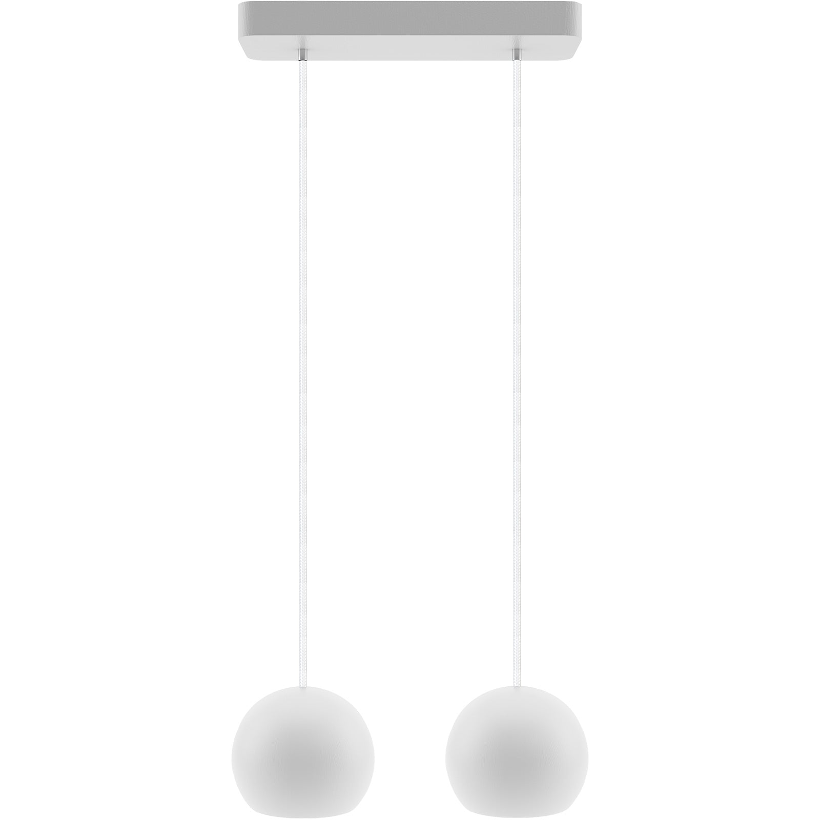 Hanging lamp white Balli Balle 2p