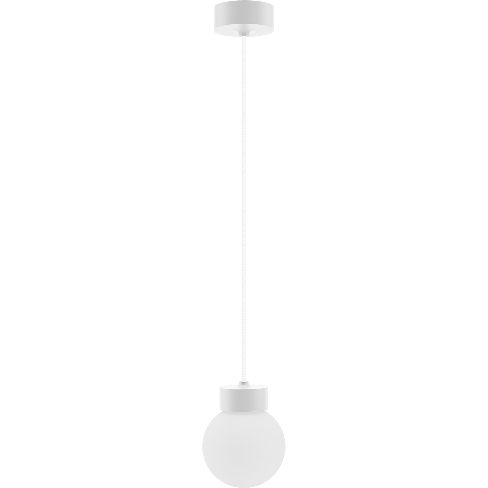 Hanging lamp Barrel-Orb Ball white