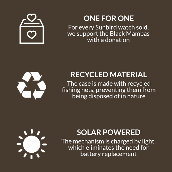 Montre solaire Ranger de 38 mm avec bracelet en nylon 6 de couleur vert olive