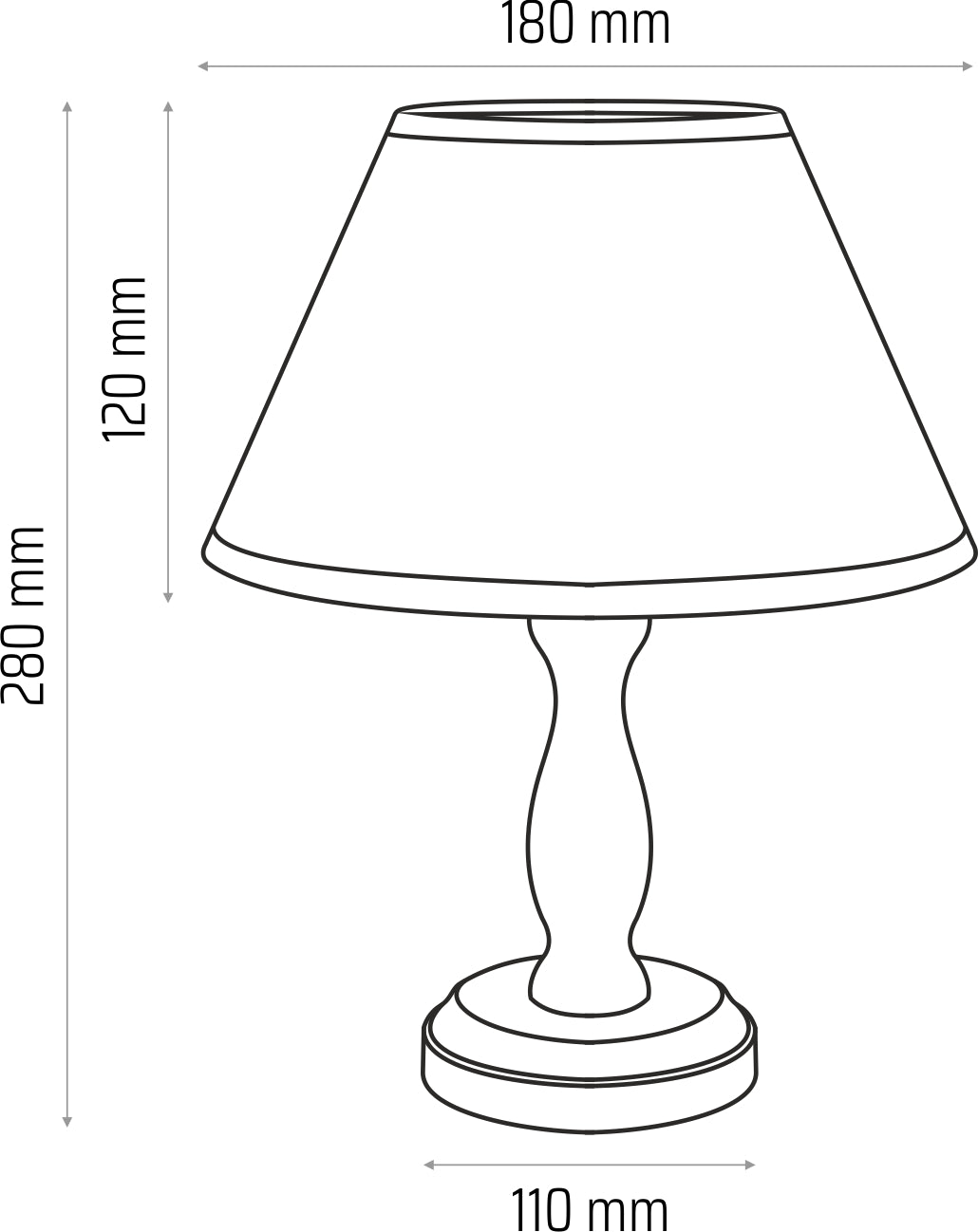 Night lamp Stefi white