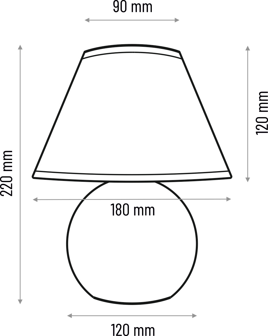 Table lamp Ball wenge