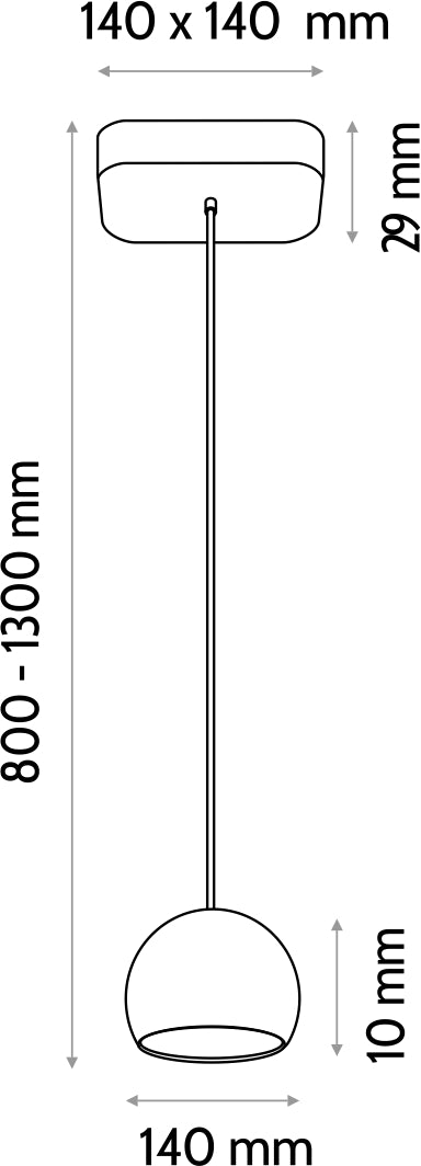 Hanging lamp BALLI-1