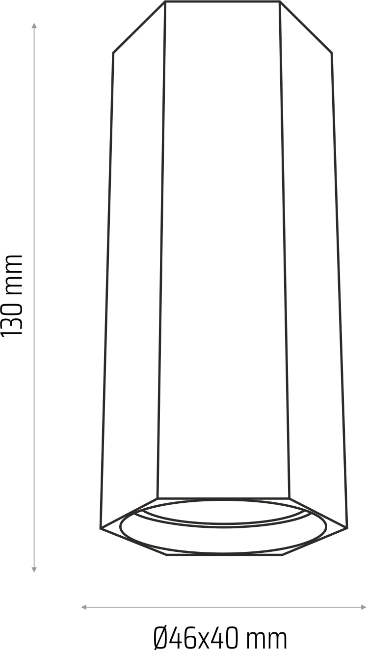 Small Spot HEXA GU10 white