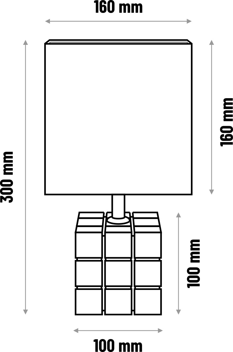 Table lamp Rubi white