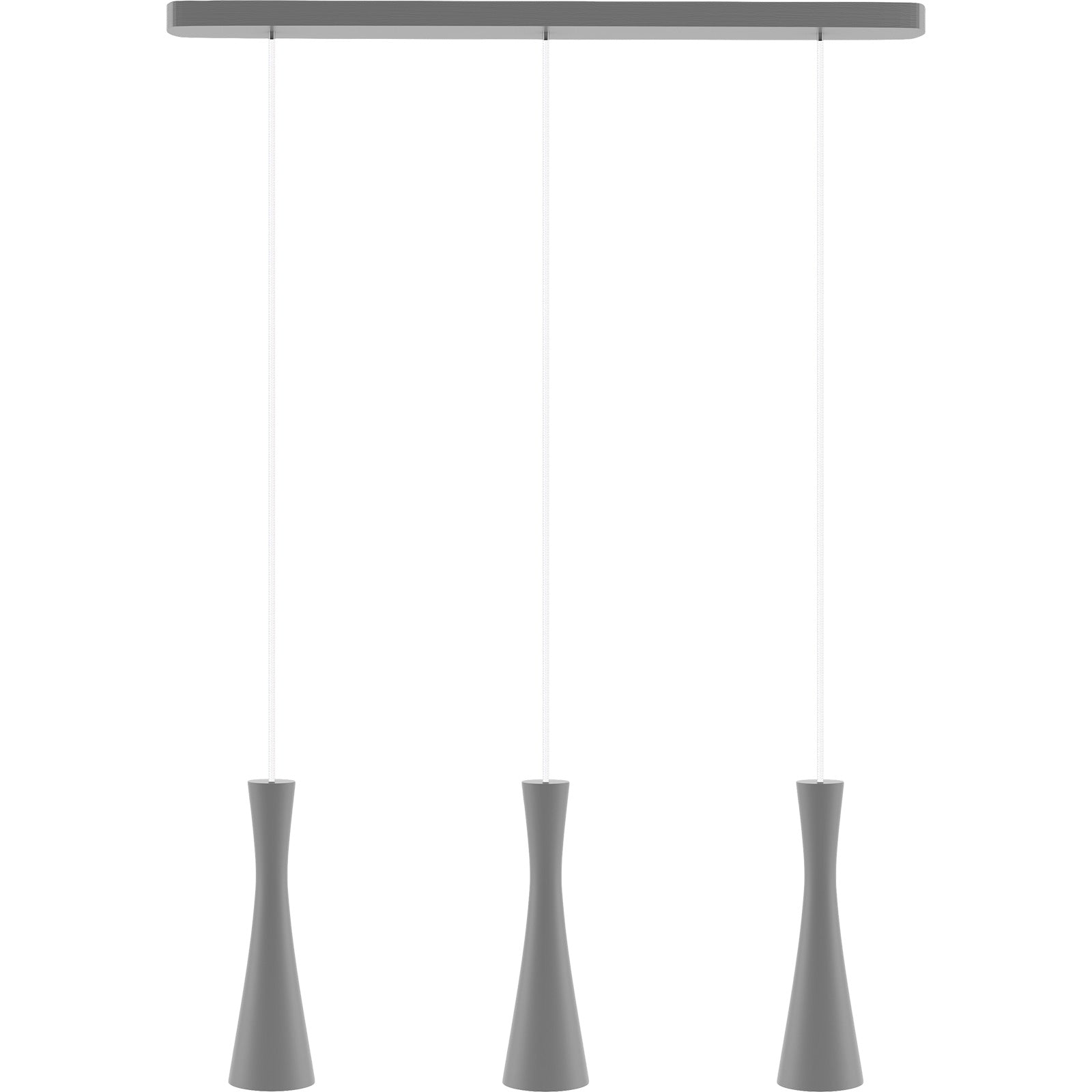 Hanging lamp grey Vegas 3 tr