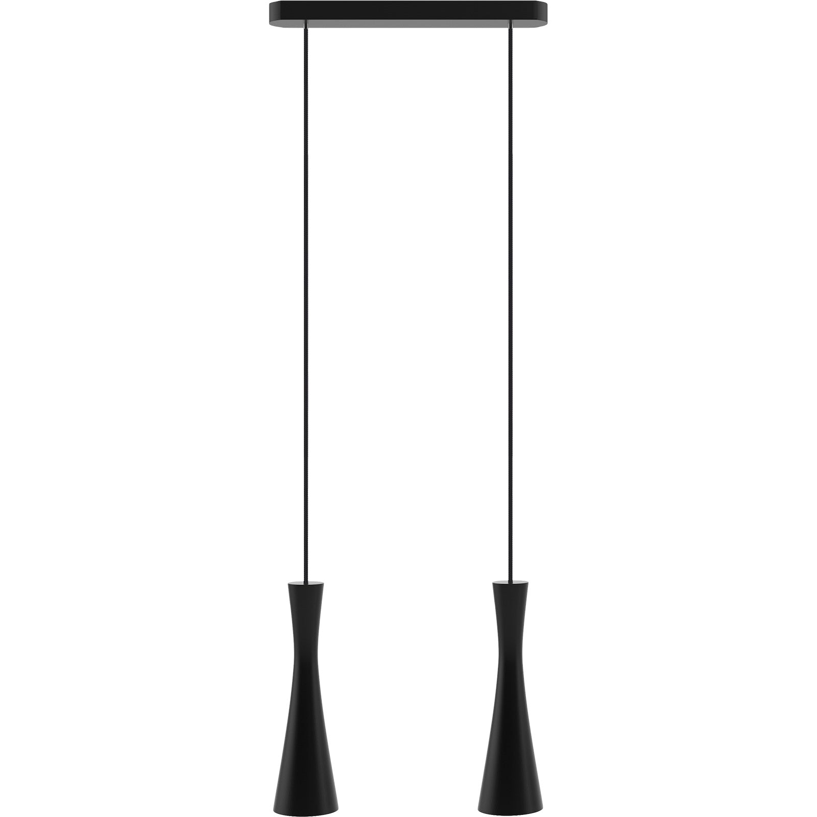 Hanging lamp black Vegas 2 tr