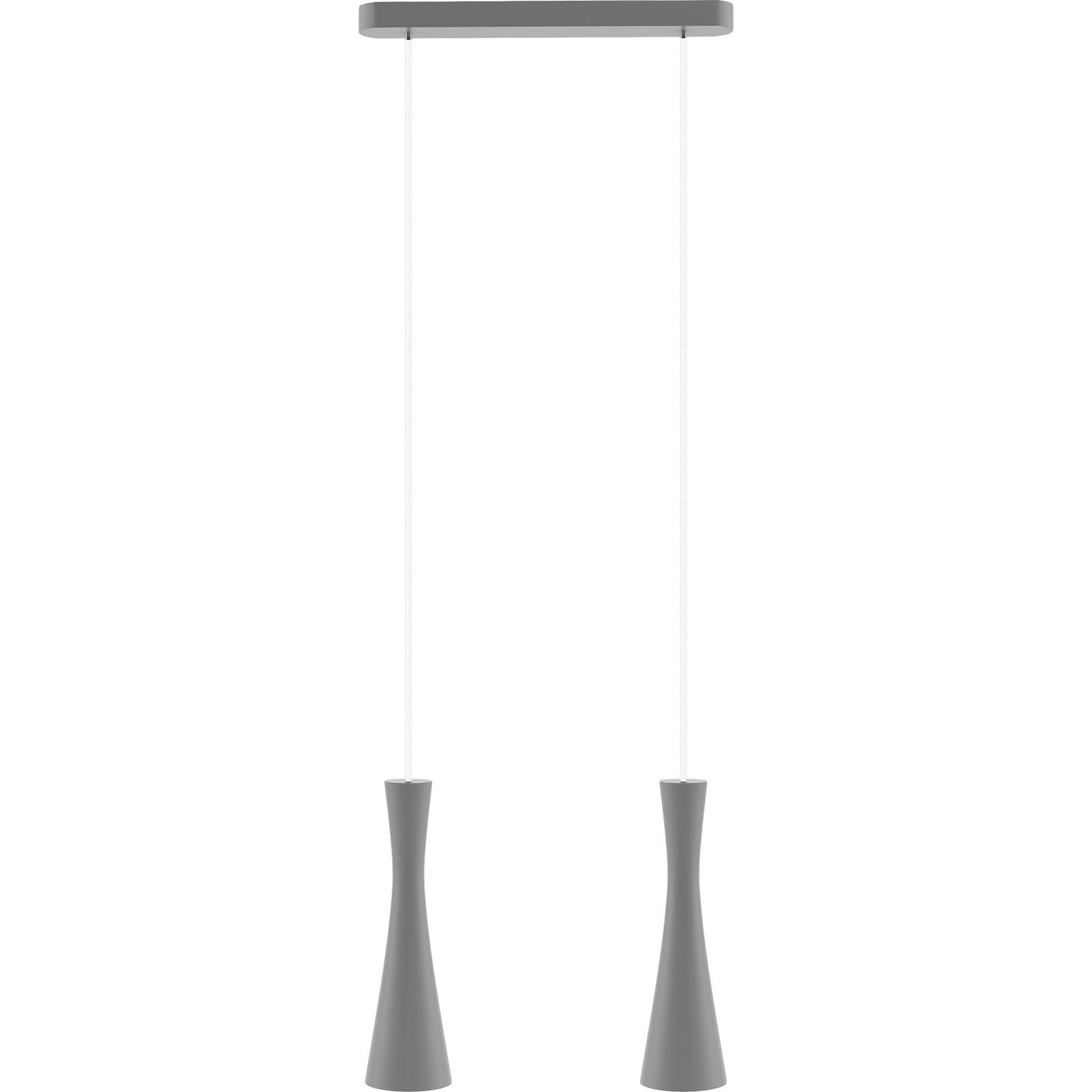 Hanging lamp grey Vegas 2 tr