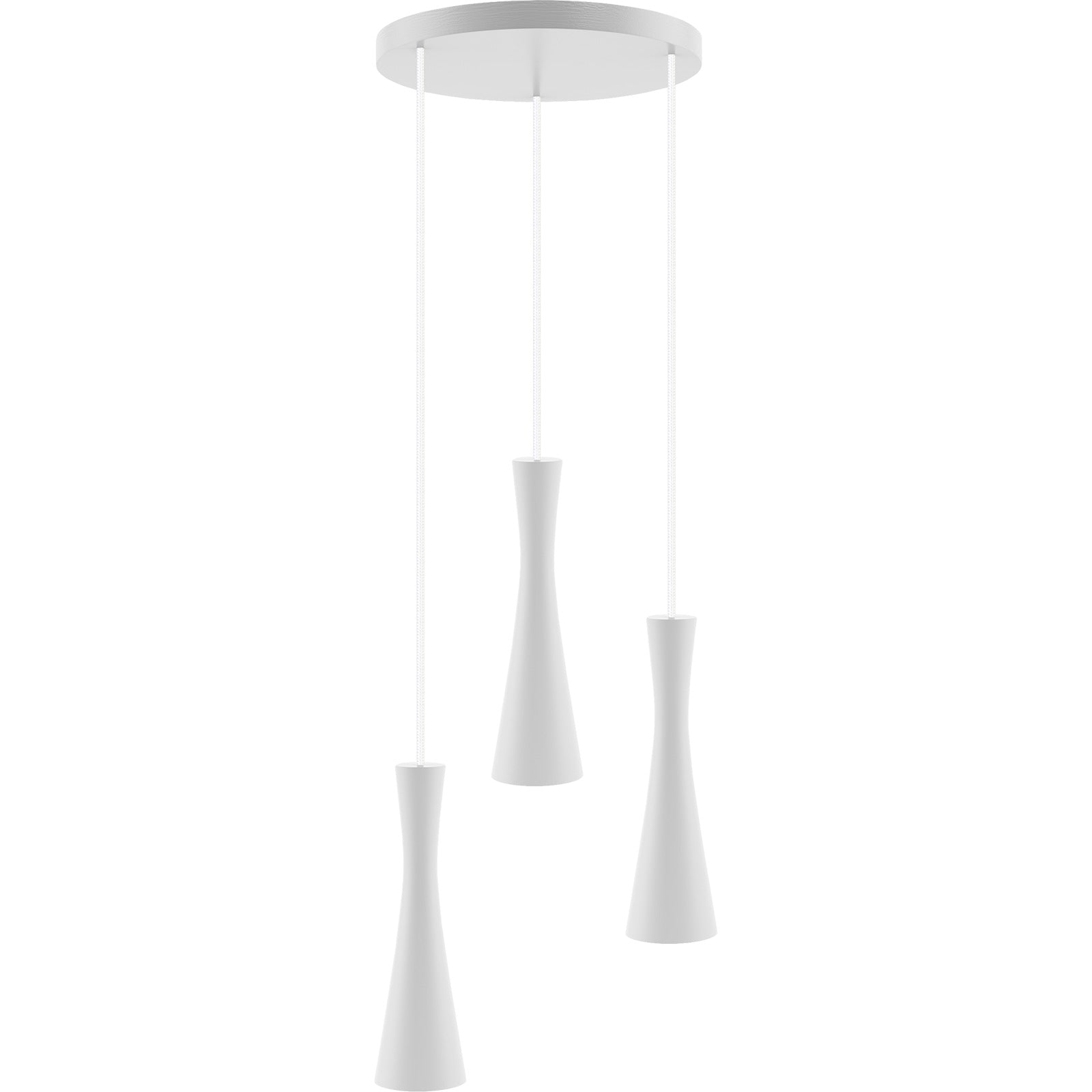 Hanging lamp white Vegas hangs 3 fl (plaphone)